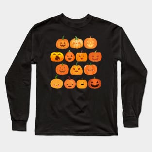 Cute Halloween Pumpkins. Long Sleeve T-Shirt